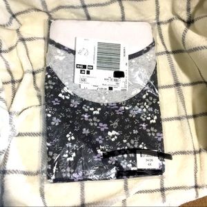 Black Floral Tank Top